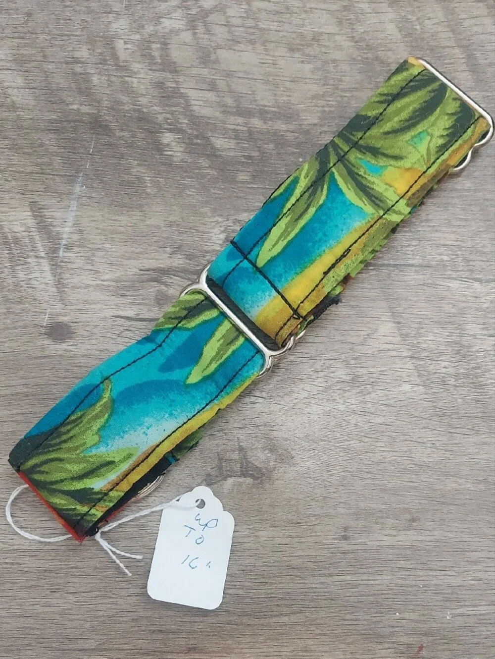 Custom Martingale Dog Collar Hawaiian Tropical Hibiscus 1.5
